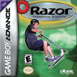 Razor Freestyle Scooter box art for GameBoy Advance